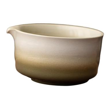 Imagem de IEUDNS Tigela de chá de cerâmica Matcha Chawan colecionável com bico, xícara de chá tradicional, cerimônia de para bater Matcha Friends, iniciante