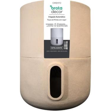 Imagem de Vaso De Planta Autoirrigável Decorativo Urbi M 28x35 - Areia - BROTA C