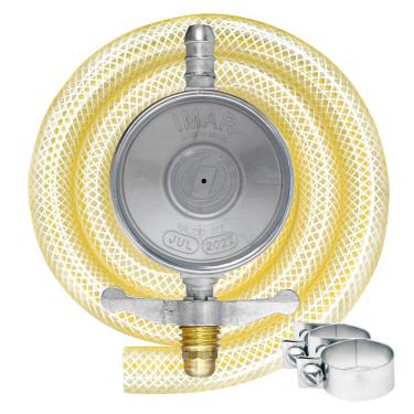 Imagem de Regulador de Gás 1Kg/h com Mangueira 80cm ABS Imar 0727/02