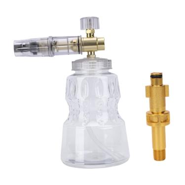 Imagem de WeiLaiKeQi Pulverizador de espuma de pressão Pulverizador de água Lavadora de pressão ajustável Garrafa de espuma de grande capacidade para limpeza doméstica, G Adpater