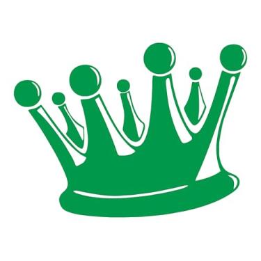 Imagem de Adesivo Decorativo Coroa King Carro moto Capacete Parede Notebook (VERDE, 50x66,7cm)