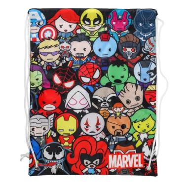 Imagem de Tree House Studio Sacola reutilizável Cinch Shopping - 45,7 cm, Kawaii Heroes, Small