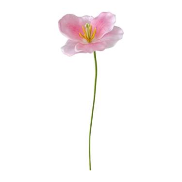 Imagem de Flores Realistas,Enfeite de Flor Falsa sem Folhas 11 cm - Decoração para Casa e Casamento Adereços para Fotografia Retro e Exposição Comercial Dia dos Namorados Aniversário Quarto Sala de