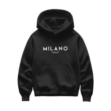 Imagem de Moletom Milano Canguru Com Capuz Unissex Adulto Masculino Feminino Div