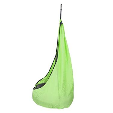 Imagem de Drfeify Crianças Hammock Swing Pod Com Bomba de Ar para Crianças e Adultos, Portátil 210T Nylon Taffta Taffta Ao Ar Livre Cadeira de Rede Pendurada (Verde da fruta)