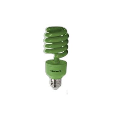 Imagem de Lampada Verde Espiral Fluorescente 15W 127V Decorativa