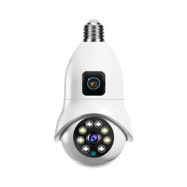 Imagem de Câmera IP WiFi Externa 4K V380 pro E27 Bulb 8MP Visão Noturna Vigilânc
