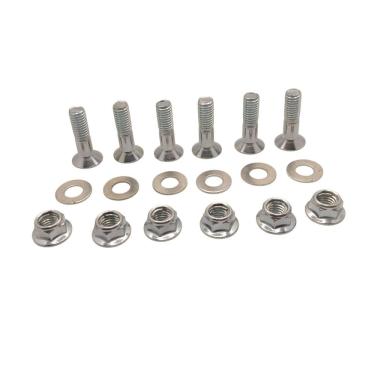 Imagem de Kit 6 Parafuso Coroa C/Porca Nxr Bros 150 Xr Tornado 250
