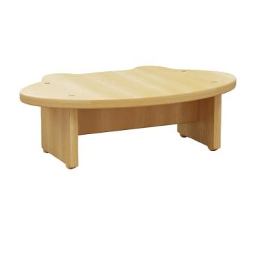 Imagem de FORRTY Banco De Pé De Madeira – Suporte De Pés Para Escritório, Cozinha E Banheiro – Banco Antiderrapante Rústico, Portátil, Design Ergonômico, Madeira Maciça(Wood 4,40x30cm (15.7"x11.8"))