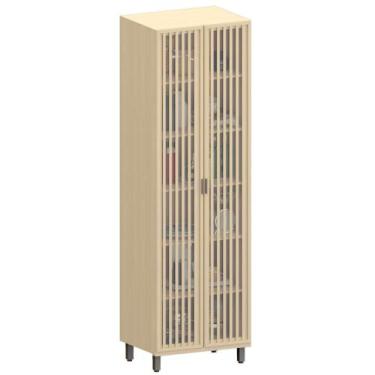 Imagem de Paneleiro de Cozinha 2 Portas 70cm Cristaleira Pierre Carvalho L01 - M