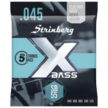 Imagem de Encordoamento Contra Baixo 5 Cordas Strinberg 045 Sb55