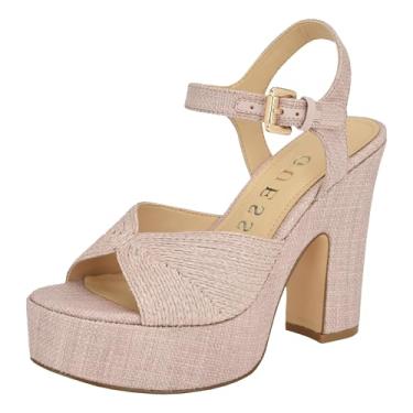 Imagem de GUESS Sandália feminina Saylin, Rosa claro 680, 34