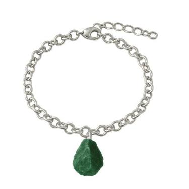 Imagem de Pulseira de Jaspe Verde - Cristal Natural, Prata 925
