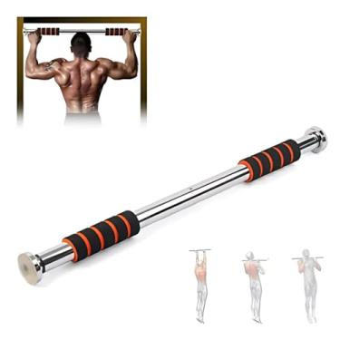 Imagem de Barra De Porta Ajustável Apoio Regulável 60 A 100cm Suporte até 100kg Flexão Fixa Musculação Crossfit Calistenia