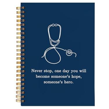 Imagem de BearCake Caderno de enfermeira, presentes de estudante de enfermagem, caderno de estetoscópio, diário de caderno de médico, futuro, enfermeira, estudante de medicina, presente de graduação, capa dura