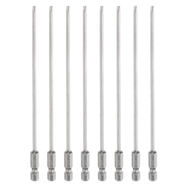 Imagem de HARFINGTON 8 peças de chave de fenda Phillips número 2 PH2 haste sextavada de 1/10.2 cm (150 mm) de comprimento 0.3 cm Brocas magnéticas de cabeça cruzada S2 de aço para ferramentas elétricas, cinza