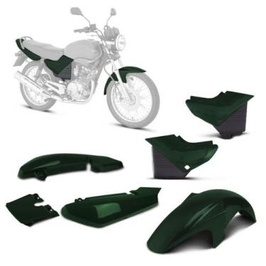 Imagem de Kit Carenagem 3 Peças Moto Ybr 125 Ano 2000 2001 2002 2003 2004 2005 2