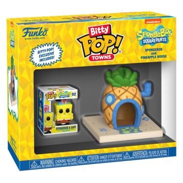 Imagem de Funko Bitty Pop Spongebob Town Bob Esponja Pineapple House