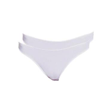 Imagem de Kit com 2 Calcinhas Fio Dental Hope 37840, Branco, P