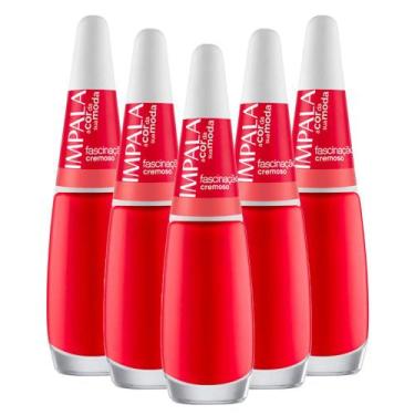 Imagem de Kit 5 Esmaltes Coleção A Cor da Sua Moda Cor Fascinação Impala