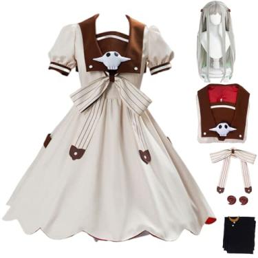 Imagem de Hanako Kun Cosplay Costume With Hat Girls Yashiro Cosplay Costume Dress Halloween Cosplay With Wig (Nene wig, L)