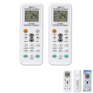 Imagem de Kit 2 Condicionador de ar universal Controle Remoto,controle ar condicionado universal,4000 em 1 para Mitsubishi Toshiba HITACHI FUJITSU Daewoo LG Sharp Samsung ELECTROLUX SANYO AUX GREE Midea