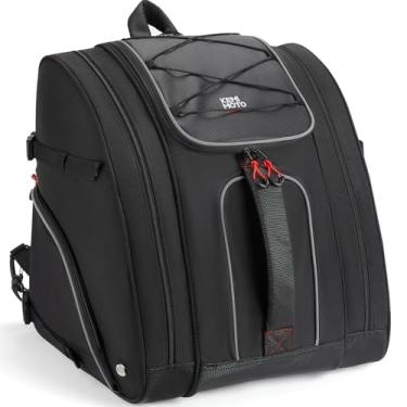 Imagem de KEMIMOTO Ski Boot Bag, 55L Waterproof and Snowproof Skiing and Snowboarding Travel Luggage, Excellent for Store Ski Boots, Skiing, Snowboarding, Jacket, Helmet, Goggles, Gloves & Accessories-Black