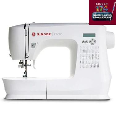 Imagem de Máquina de Costura Eletrônica 80 Pontos Singer C5605, 110V