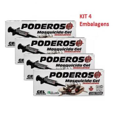 Imagem de Poderoso Mosquicida Gel Kelldrin kIt 4 Unidades de 10g
