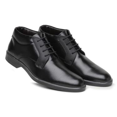 Imagem de Sapato Social Masculino Botinha Oxford Casual Preto - Ref. 45.052 - Be