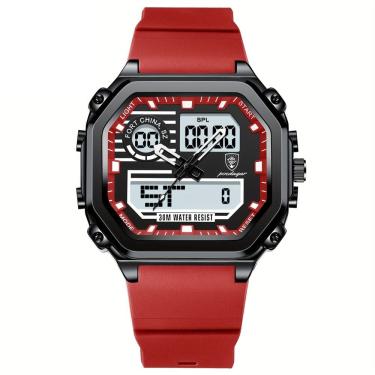 Imagem de Relógio Esportivo Masculino Pulseira em Silicone Display Híbrido Digital-Analogico