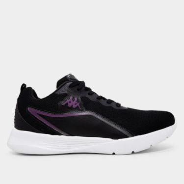 Imagem de Tênis Kappa Sprint Feminino, Preto, Roxo, 34