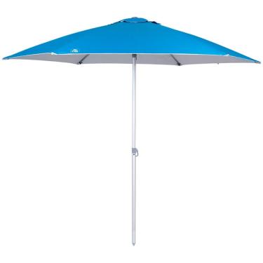 Imagem de Bel - Guarda-Sol Milagres 2,40m Azul Aluminio Varetas Fibra de Vidro Premium