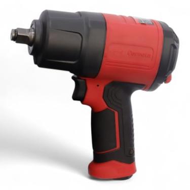 Imagem de Chave de Impacto Pneumática 1/2 Pol, 850Nm, 8.500 RPM, com Maleta e 17 Acessórios, para Mecânica e Borracharia