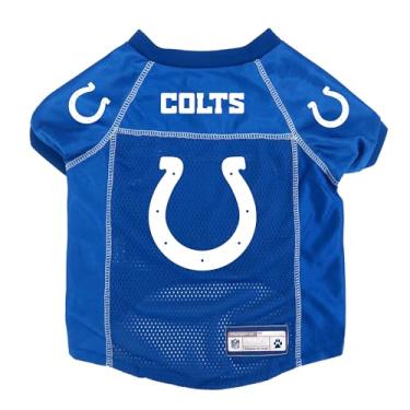 Imagem de Littlearth NFL Indianapolis Colts Camiseta básica para animais de estimação, cor do time, pequena