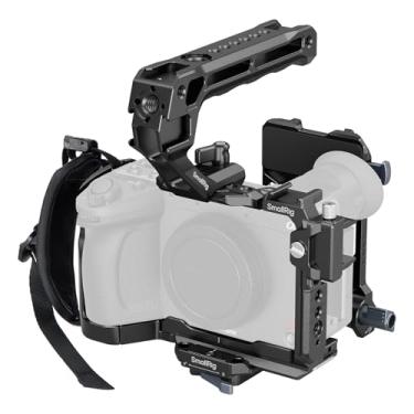 Imagem de SMALLRIG Kit de gaiola FX2 com placa de montagem em V, alça superior, braçadeira HDMI e alça de pulso, várias interfaces de expansão integradas, equipamento avançado para Sony FX2-5590