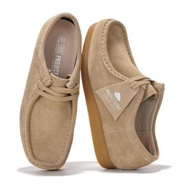Imagem de Project Cloud Sapatos femininos 100% de couro genuíno - Palmilha de espuma viscoelástica, sapatos Oxford para mulheres, calçados - Mocassins casuais de trabalho com sola antiderrapante leve com renda