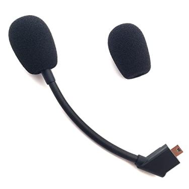 Imagem de Microfone compatível com Corsair Virtuoso RGB Premium/SE/XT, microfone substituto com cancelamento de ruído compatível com fone de ouvido Corsair Virtuoso sem fio para jogos