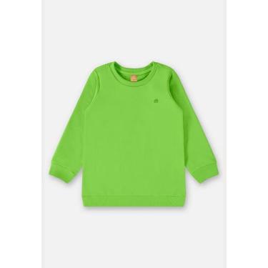 Imagem de Blusão Básico em Moletom Infantil Menino Up Baby, Verde claro, 10