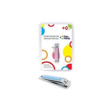 Imagem de Cortador de Unhas de Metal Pais e Filhos Azul e Rosa, Rosa