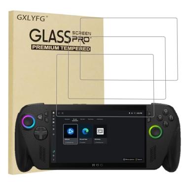 Imagem de GXLYFG Pacote com 3 protetores de tela de vidro temperado compatíveis com ROG Xbox Ally X Handheld 2025, cobertura total de 7 polegadas, antiarranhões, sem bolhas, dureza 9H