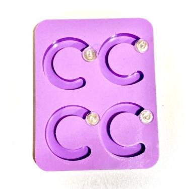 Imagem de R372 Molde de silicone brincos + acessórios resina decorar - confeitar