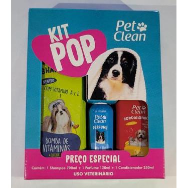 Imagem de Kit Pop Shampoo Bomba Vitamina + Condicionador + Perfume Pet - Pet Cle