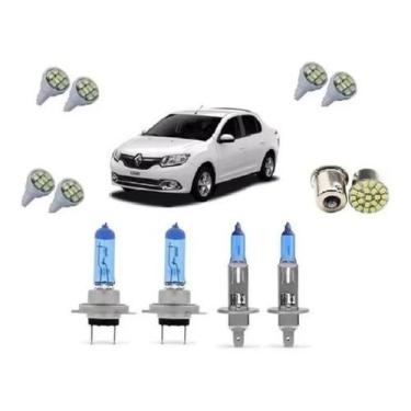 Imagem de Kit Lâmpadas Super Branca Logan + Leds 2012 2013 14 15 2016