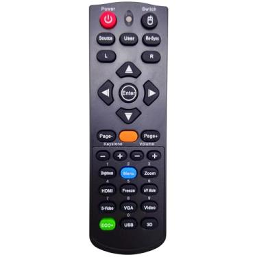 Imagem de INTECHING BR-5047L Controle remoto para projetor Optoma DH1011, EH300, HD131X, HD131Xe, HD131Xw, HD25, HD2500, HD25e, HD25-LV, HD25-LV-WHD, HD30, HD30B