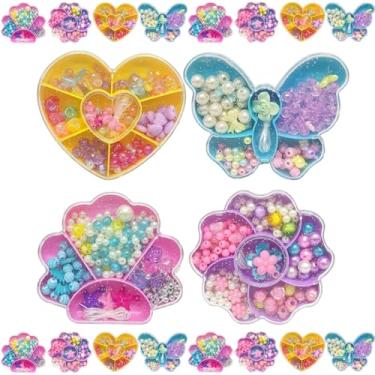 Imagem de Kit 20 Estojos Miçangas para Pulseiras e Colar infantil para Lembrança Festa