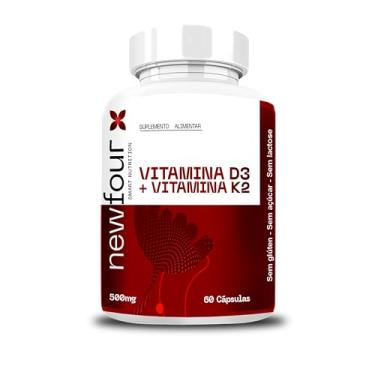 Imagem de Kit c/ 2 - Vitamina D3 + K2, Suplemento Alimentar, 500mg, 120 Cápsulas -