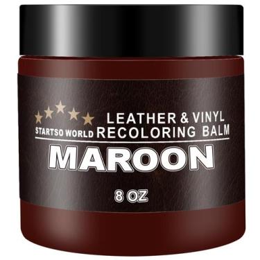 Imagem de Bálsamo recolorante de couro STARTSO WORLD Maroon Repair Kit 240 ml