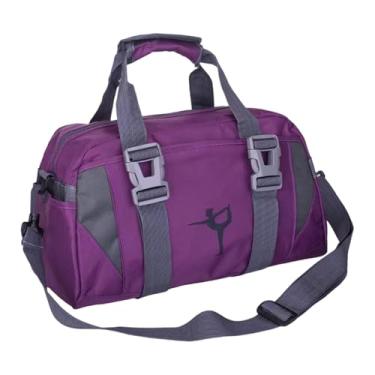 Imagem de menolana Bolsa de ioga, fitness, bolsa de ombro para artigos de higiene pessoal, adulto, moda, alça de ombro ajustável, de mão para fitness, atividades ao ar, Roxo