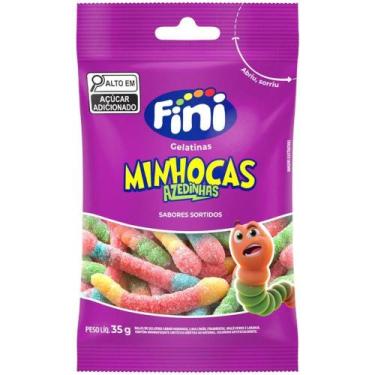 Imagem de Doce Minhocas Cítricas 35G (display com 10 Unidades) - Fini